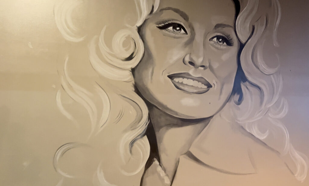 Dolly Parton Mural in Sevierville
