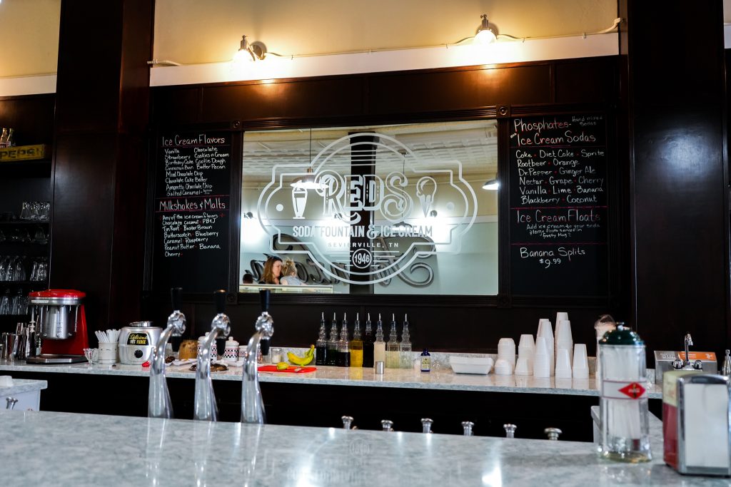 Red's Soda Fountain in the Smokies 